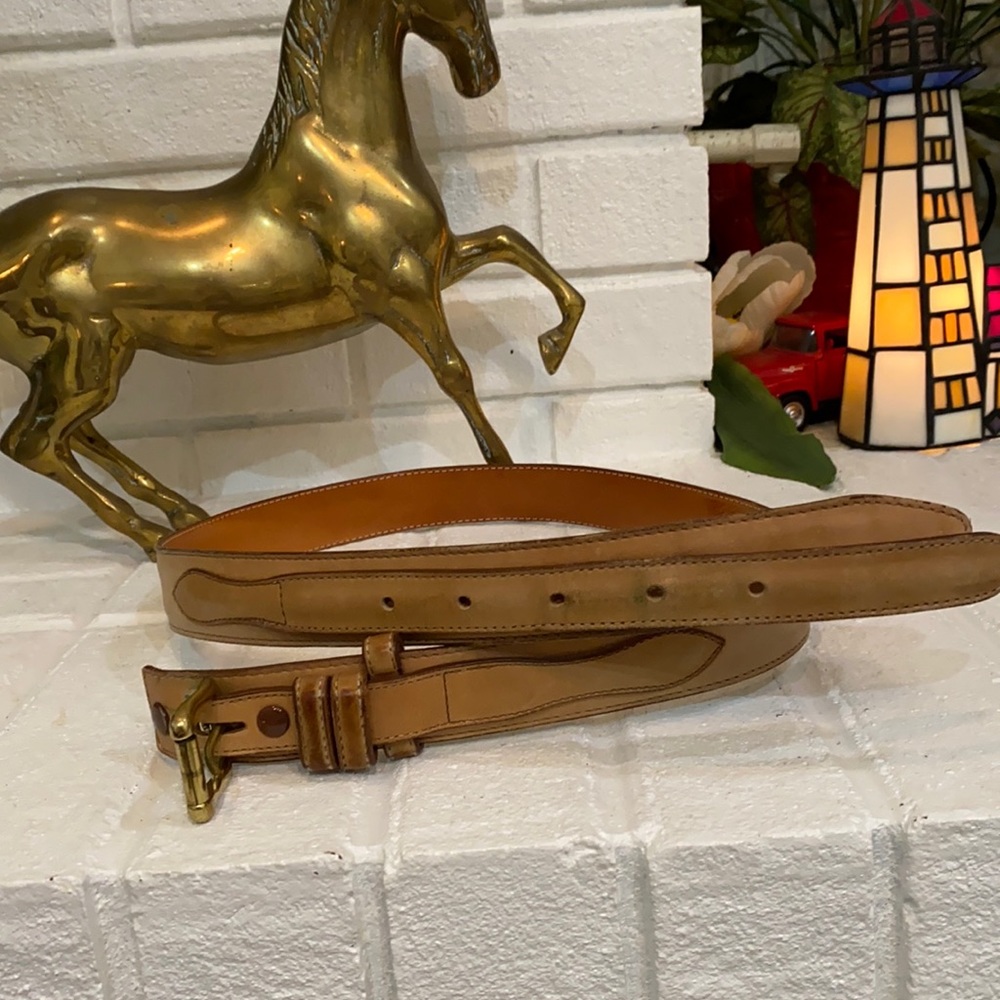 SAS Saddle Tan leather belt
